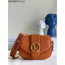 Louis Vuitton LV Pont 9 Soft PM Bag M58727 Orange