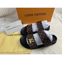 Louis Vuitton LV Sunset Flat Comfort Sandal Monogram Canvas Brown