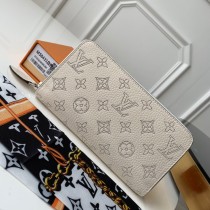 Louis Vuitton Mahina Zippy Wallet Monogram White