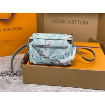 Louis Vuitton Mini Soft Trunk Monogram Bag Light Blue