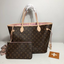 Louis Vuitton Monogram Canvas Neverfull MM M50366 Rose Lining