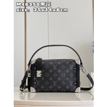 Louis Vuitton Monogram Canvas Side Trunk PM Handbag M46358 Black
