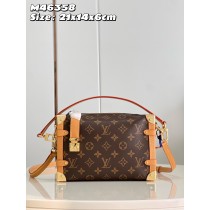Louis Vuitton Monogram Canvas Side Trunk PM Handbag M46358 Brown