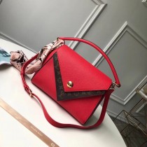 Louis Vuitton Monogram Double V Handbag Red