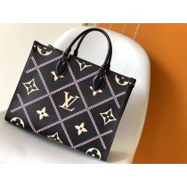 Louis Vuitton Monogram Empreinte Onthego MM Tote Black