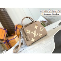 Louis Vuitton Montaigne BB Tourterelle Gray Cream M45778