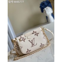 Louis Vuitton Multi Pochette Accessories Monogram Empreinte Cream