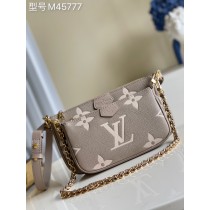 Louis Vuitton Multi Pochette Accessories Monogram Empreinte Grey