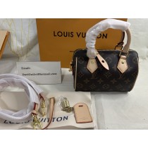 Louis Vuitton Nano Speedy 18cm Monogram Canvas Brown