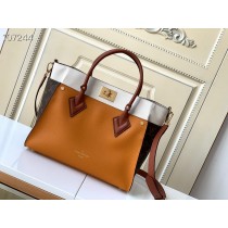 Louis Vuitton On My Side Bag M53823 Canvas Brown White