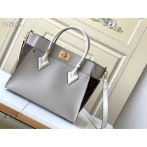 Louis Vuitton On My Side Bag M53823 Canvas Light Grey