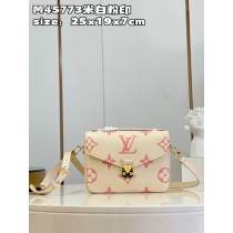 Louis Vuitton Pochette Métis Shoulder Bag M45773 Beige Monogram Embossed