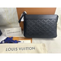 Louis Vuitton Pochette Voyage Souple Monogram Shadow Calf Black