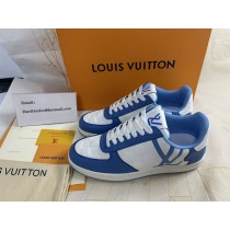 Louis Vuitton Rivoli Sneaker Damier-embossed Calf Navy Blue