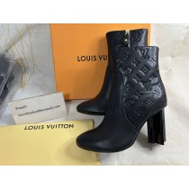 Louis Vuitton Silhouette Ankle Boot Calf Leather 80mm Black