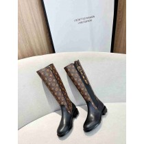 Louis Vuitton Women Knee High Boots Monogram Calf Leather
