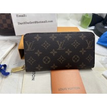 Louis Vuitton Zippy Wallet Monogram Canvas Brown
