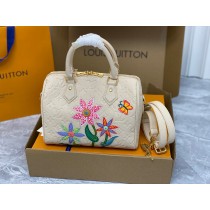 LV x YK Speedy Bandoulière 25 White