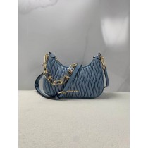 Michael Kors Matelassé Leather Bag Blue