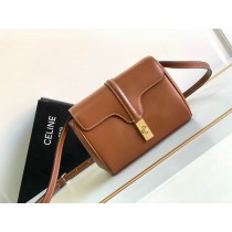 Celine Mini Soft 16 Tan Smooth Calfskin Brown