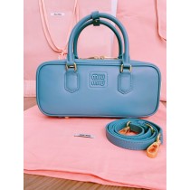 Miu Miu Arcadie Leather Bag 5BB148 Blue