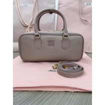 Miu Miu Arcadie Leather Bag 5BB148 Grey