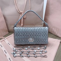 Miu Miu Classic Crystal Bag 5BD417 Silver