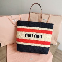 Miu Miu Crochet Tote Bag 5BG228 Red