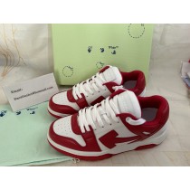 Off-White Out Of Office Calf Leather Sneakers Red