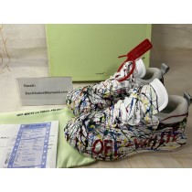 Off-White Graffiti Sneaker Fabric and Calf Leather Multicolor