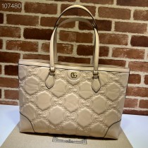 Gucci Ophidia GG Matelassé Medium Tote Beige
