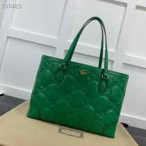 Gucci Ophidia GG Matelassé Medium Tote Green
