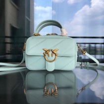 Pinko Love Square Quilt Handbag Blue
