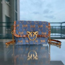 Pinko Love Classic Puff Denim Bag