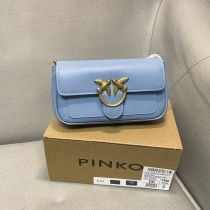 Pinko Love Pocket Simply Shoulder Bag Blue