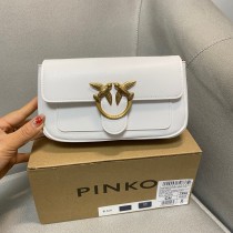 Pinko Love Pocket Simply Shoulder Bag White