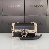 Pinko Small Love Classic Icon Stitched Bag Black