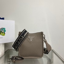 Prada Leather Mini Shoulder Bag Coffee