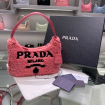 Prada Re-Edition 2000 Terry Mini Bag Farbic 1NE515 Pink