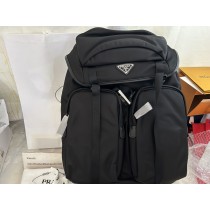 Prada Re-Nylon and Saffiano Leather Backpack Black 2VZ019