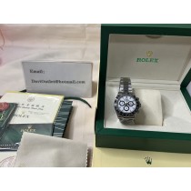 Rolex Cosmograph Daytona Men Watch White "Panda" Dial Steel