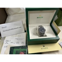 Rolex GMT-Master II Oyster Men Watch 40mm Stainless Steel Black Dial 