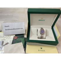 Rolex Lady-Datejust Watch Oyster 28 Mm Everose Gold And Diamonds