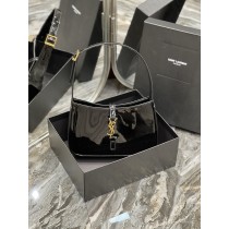 Saint Laurent Le 5 À 7 Bag Calfskin Shiny Black