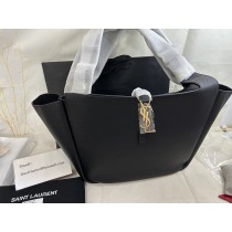 Saint Laurent LE 5 À 7 Bea Bag Grained Leather Black 763435
