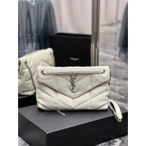 Saint Laurent Puffer Small Shoulder Bag White