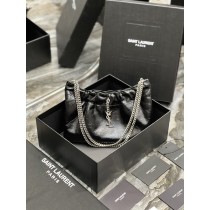 Saint Laurent Monogamme Hobo Bag Black
