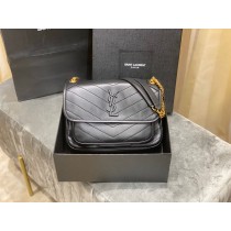 Saint Laurent Niki Medium 28cm Chain Bag Matte Black Lambskin