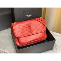 Saint Laurent Niki Medium 28cm Chain Bag Orange Lambskin