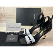Saint Laurent Opyum Sandal YSL Heel Black